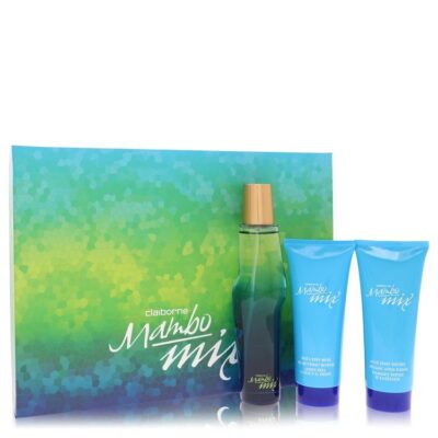 Mambo Mix by Liz Claiborne Gift Set — 3.4 oz Eau De Cologne Spray + 3.4 oz After Shave Soother + 3.4 oz Shower Gel (Men)