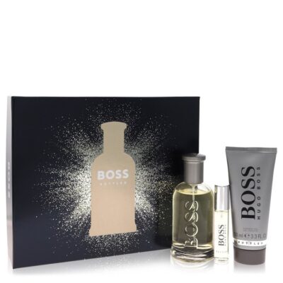 Boss No. 6 by Hugo Boss Gift Set — 3.3 oz Eau De Toilette Spray + 0.3 oz Mini EDT Spray + 3.4 oz Shower Gel (Men)